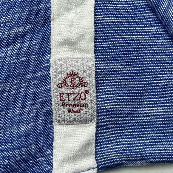 Bundle of 2 ETZO Mens 4XL Shirts Blue Gray Long Sleeve Button Down Stretch - Picture 12 of 14